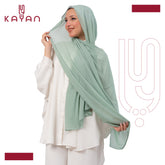 Chiffon Plain Scarf - Dark Mint Green